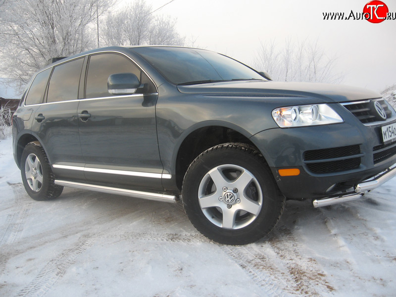 11 899 р. Защита порогов Volkswagen Touareg GP дорестайлинг (2002-2007)  с доставкой в г. Майкоп