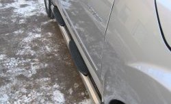 83 999 р. Защита порогов Russtal из трубы d76 мм с пластиковыми вставками для ног Great Wall Hover H3  дорестайлинг (2010-2014) (Защита порогов с со скосами на торцах (вариант 1))  с доставкой в г. Майкоп. Увеличить фотографию 2