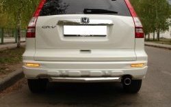 14 799 р. Одинарная защита заднего бампера SLITKOFF диаметром 63 мм Honda CR-V RE1,RE2,RE3,RE4,RE5,RE7 рестайлинг (2009-2012)  с доставкой в г. Майкоп. Увеличить фотографию 2