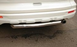 14 799 р. Одинарная защита заднего бампера SLITKOFF диаметром 63 мм Honda CR-V RE1,RE2,RE3,RE4,RE5,RE7 рестайлинг (2009-2012)  с доставкой в г. Майкоп. Увеличить фотографию 3