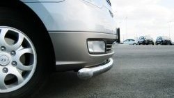 16 749 р. Одинарная защита переднего бампера SLITKOFF 76 мм Hyundai Starex/Grand Starex/H1 TQ дорестайлинг (2007-2013)  с доставкой в г. Майкоп. Увеличить фотографию 3