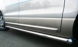 91 999 р. Защита порогов Russtal Hyundai Starex/Grand Starex/H1 TQ рестайлинг (2014-2018) (Защита порогов с со скосами на торцах (вариант 1))  с доставкой в г. Майкоп. Увеличить фотографию 4