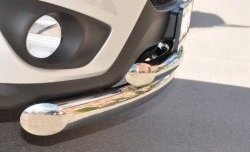 22 999 р. Защита переднего бампера (2 трубыØ76 и 63 мм, нержавейка) SLITKOFF  Hyundai Santa Fe  CM (2009-2012) рестайлинг  с доставкой в г. Майкоп. Увеличить фотографию 3