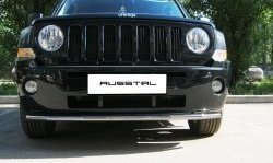 8 249 р. Одинарная защита переднего бампера Russtal 42 мм Jeep Liberty KJ рестайлинг (2004-2007)  с доставкой в г. Майкоп. Увеличить фотографию 2