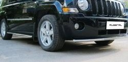 8 249 р. Одинарная защита переднего бампера Russtal 42 мм Jeep Liberty KJ рестайлинг (2004-2007)  с доставкой в г. Майкоп. Увеличить фотографию 3