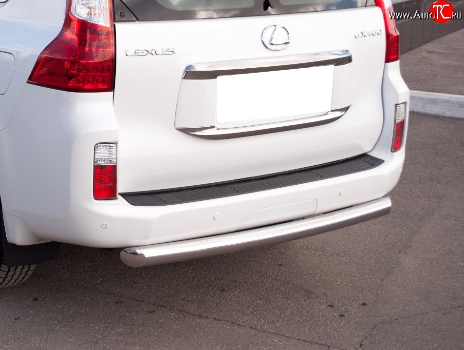12 199 р. Защита заднего бампера (Ø76 мм, нержавейка) SLITKOFF  Lexus GX460  J150 (2009-2013) дорестайлинг  с доставкой в г. Майкоп