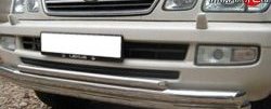 25 349 р. Тройная защита переднего бампера Russtal 63 мм Lexus LX470 J100 дорестайлинг (1998-2002) (Защита из трёх труб d63/63/42 мм)  с доставкой в г. Майкоп. Увеличить фотографию 3