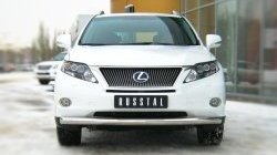 14 899 р. Одинарная защита переднего бампера SLITKOFF диаметром 76 мм Lexus RX270 AL10 дорестайлинг (2010-2012)  с доставкой в г. Майкоп. Увеличить фотографию 2