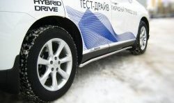 17 299 р. Защита порогов SLITKOFF из круглой трубы диаметром 42 мм  Lexus RX270  AL10 - RX450H  AL10  с доставкой в г. Майкоп. Увеличить фотографию 2