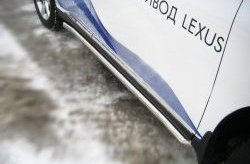 19 999 р. Защита порогов SLITKOFF из круглой трубы диаметром 63 мм Lexus RX350 AL10 дорестайлинг (2008-2012)  с доставкой в г. Майкоп. Увеличить фотографию 2