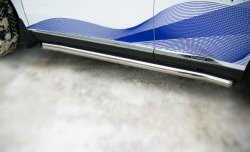 22 599 р. Защита порогов SLITKOFF из круглой трубы диаметром 76 мм  Lexus RX270  AL10 - RX450H  AL10  с доставкой в г. Майкоп. Увеличить фотографию 2