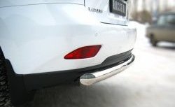 15 999 р. Защита заднего бампера (Ø76 мм, нержавейка) SLITKOFF Lexus RX350 AL10 дорестайлинг (2008-2012)  с доставкой в г. Майкоп. Увеличить фотографию 2