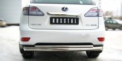 16 999 р. Защита заднего бампера (Ø76 и 42 мм, нержавейка) SLITKOFF Lexus RX350 AL10 дорестайлинг (2008-2012)  с доставкой в г. Майкоп. Увеличить фотографию 2