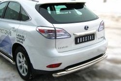 16 999 р. Защита заднего бампера (Ø76 и 42 мм, нержавейка) SLITKOFF Lexus RX350 AL10 дорестайлинг (2008-2012)  с доставкой в г. Майкоп. Увеличить фотографию 3