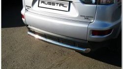 16 749 р. Защита заднего бампера (Ø76 мм, нержавейка) SLITKOFF Mitsubishi Outlander XL (CW)  рестайлинг (2010-2013)  с доставкой в г. Майкоп. Увеличить фотографию 5