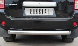 18 299 р. Защита заднего бампера (Ø76 мм, нержавейка) SLITKOFF Nissan Pathfinder R51 дорестайлинг (2004-2007)  с доставкой в г. Майкоп. Увеличить фотографию 3