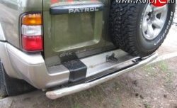 15 249 р. Защита заднего бампера (Ø76 мм, нержавейка) SLITKOFF  Nissan Patrol  5 (1997-2004) Y61 дорестайлинг, Y61 1-ый рестайлинг  с доставкой в г. Майкоп. Увеличить фотографию 3
