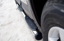83 999 р. Защита порогов Russtal из трубы d76 мм с пластиковыми вставками для ног Nissan Qashqai 1 J10 рестайлинг (2010-2013) (Защита порогов с со скосами на торцах (вариант 1))  с доставкой в г. Майкоп. Увеличить фотографию 5