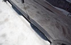 83 999 р. Защита порогов Russtal из трубы d76 мм с пластиковыми вставками для ног Nissan Qashqai 1 J10 рестайлинг (2010-2013) (Защита порогов с со скосами на торцах (вариант 1))  с доставкой в г. Майкоп. Увеличить фотографию 8