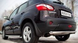 15 249 р. Защита заднего бампера (Ø63 мм, нержавейка) SLITKOFF  Nissan Qashqai  1 (2010-2013) J10 рестайлинг  с доставкой в г. Майкоп. Увеличить фотографию 2