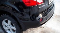15 249 р. Защита заднего бампера (Ø63 мм, нержавейка) SLITKOFF Nissan Qashqai +2 1 J10 дорестайлинг (2008-2010)  с доставкой в г. Майкоп. Увеличить фотографию 2