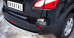 15 249 р. Защита заднего бампера (Ø63 мм, нержавейка) SLITKOFF Nissan Qashqai +2 1 J10 дорестайлинг (2008-2010)  с доставкой в г. Майкоп. Увеличить фотографию 3