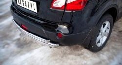 16 499 р. Защита заднего бампера (Ø63 и 42 мм, нержавейка) SLITKOFF  Nissan Qashqai +2  1 (2008-2010) J10 дорестайлинг  с доставкой в г. Майкоп. Увеличить фотографию 3