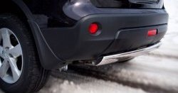 11 599 р. Защита заднего бампера (Ø75х42 мм, нержавейка) Russtal Nissan Qashqai 1 J10 рестайлинг (2010-2013)  с доставкой в г. Майкоп. Увеличить фотографию 3