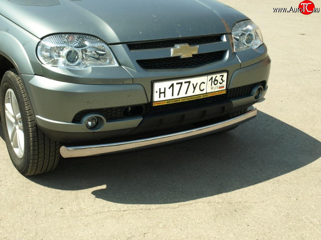 9 499 р. Защита переднего бампера Metall-Design из овальной трубы  Chevrolet Niva  2123 (2009-2020), Лада 2123 (Нива Шевроле) (2009-2021)  с доставкой в г. Майкоп
