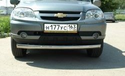9 499 р. Защита переднего бампера Metall-Design из овальной трубы  Chevrolet Niva  2123 (2009-2020), Лада 2123 (Нива Шевроле) (2009-2021)  с доставкой в г. Майкоп. Увеличить фотографию 2