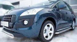 24 649 р. Широкая защита порогов SLITKOFF Peugeot 3008 рестайлинг (2013-2017)  с доставкой в г. Майкоп. Увеличить фотографию 3