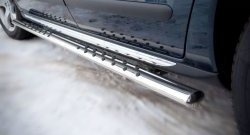 16 649 р. Защита порогов Russtal из овальной трубы с проступью Peugeot 3008 рестайлинг (2013-2017)  с доставкой в г. Майкоп. Увеличить фотографию 3