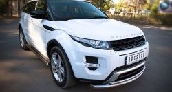 18 949 р. Защита переднего бампера (Dynamic, 2 трубыØ63 и 42 мм, нержавейка) SLITKOFF  Land Rover Range Rover Evoque  1 L538 (2011-2015) дорестайлинг 3 дв., дорестайлинг 5 дв.  с доставкой в г. Майкоп. Увеличить фотографию 2