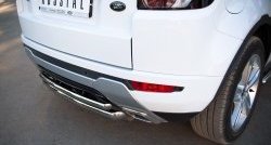 17 999 р. Защита заднего бампера (к-я DYNAMIC, Ø63 и 42 мм, нержавейка) SLITKOFF  Land Rover Range Rover Evoque  1 L538 (2011-2015) дорестайлинг 3 дв., дорестайлинг 5 дв.  с доставкой в г. Майкоп. Увеличить фотографию 3