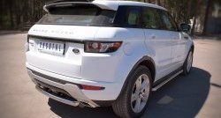 15 349 р. Защита заднего бампера (Ø76 мм, нержавейка, Dynamic) SLITKOFF  Land Rover Range Rover Evoque  1 L538 (2011-2018) дорестайлинг 3 дв., дорестайлинг 5 дв., рестайлинг 3 дв., рестайлинг 5 дв.  с доставкой в г. Майкоп. Увеличить фотографию 2