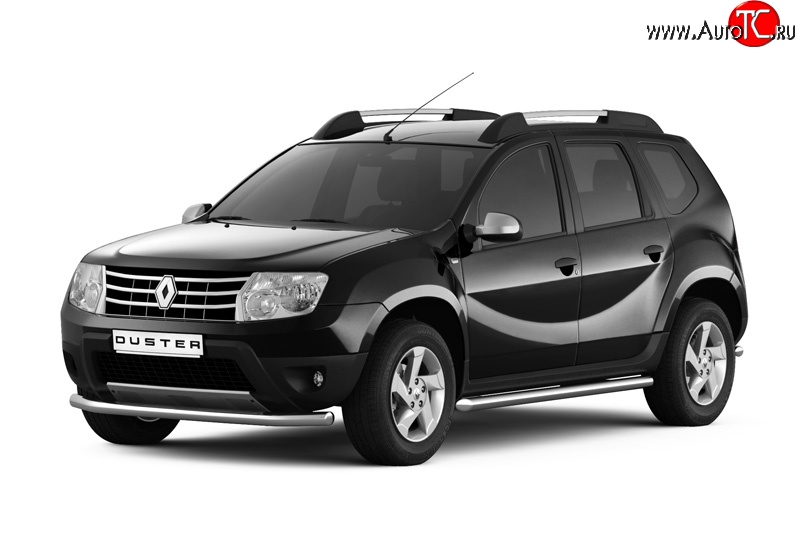 9 799 р. Одинарная защита переднего бампера Petroil Tuning диаметром 63 мм Renault Duster HS дорестайлинг (2010-2015)  с доставкой в г. Майкоп