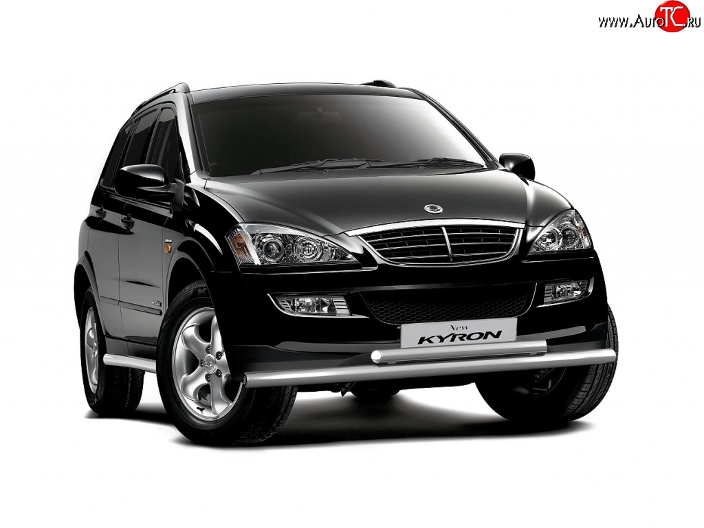 6 799 р. Двойная защита переднего бампера Petroil Tuning из труб диаметром по 63 мм SSANGYONG Kyron дорестайлинг (2005-2007)  с доставкой в г. Майкоп