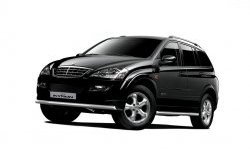 Защита порогов из трубы Ø63 Petroil Tuning SSANGYONG Kyron дорестайлинг (2005-2007) (Нержавеющая полированная сталь)