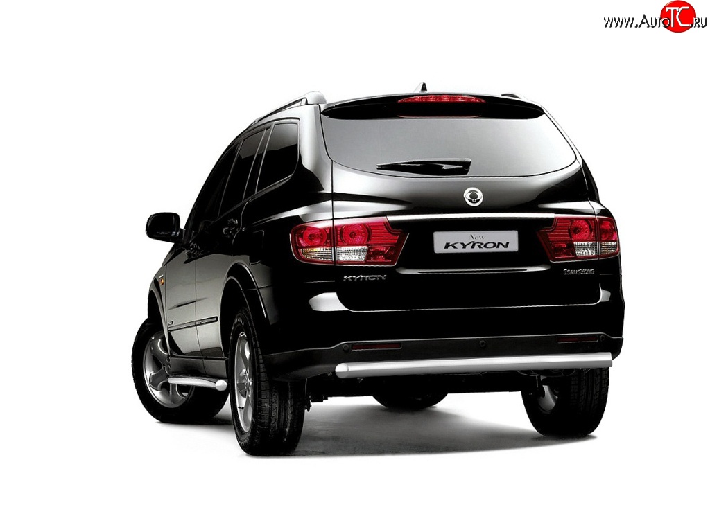 6 099 р. Защита заднего бампера Petroil Tuning 63 мм SSANGYONG Kyron дорестайлинг (2005-2007)  с доставкой в г. Майкоп