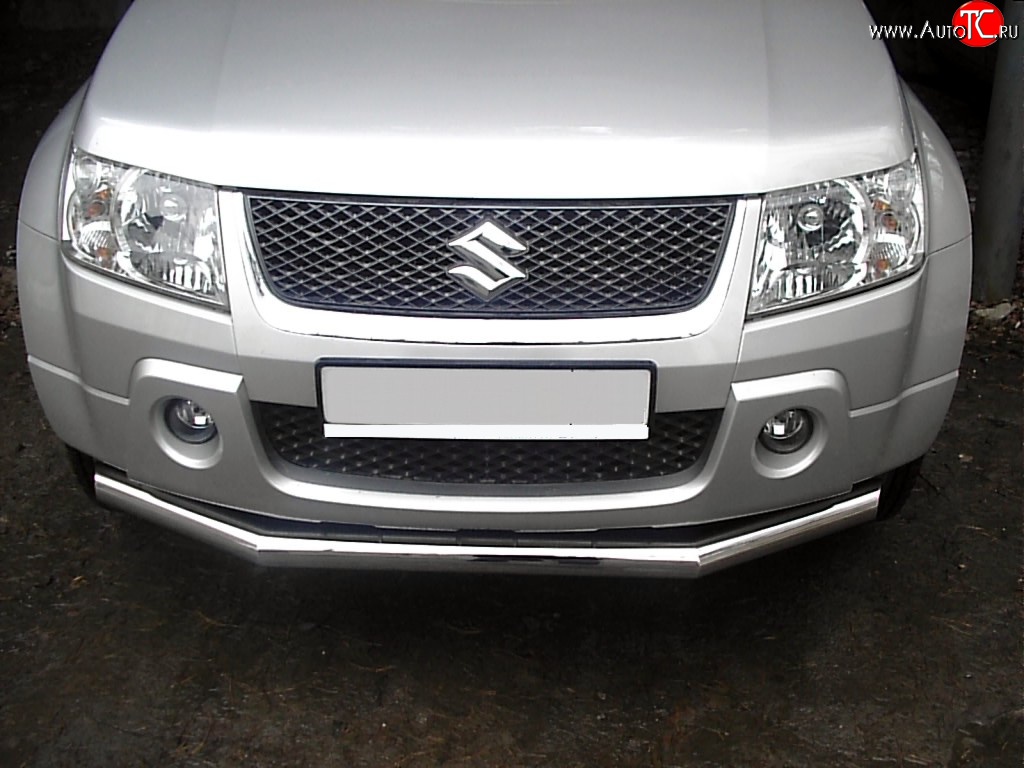 12 899 р. Одинарная защита переднего бампера SLITKOFF диаметром 63 мм Suzuki Grand Vitara JT 5 дверей дорестайлинг (2005-2008)  с доставкой в г. Майкоп