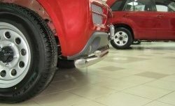 16 999 р. Защита переднего бампера (2 трубыØ63 и 42 мм, нержавейка) SLITKOFF Suzuki Jimny JB23/JB43 дорестайлинг (1998-2001)  с доставкой в г. Майкоп. Увеличить фотографию 2