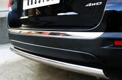 11 599 р. Защита заднего бампера (Ø75х42 мм, нержавейка) Russtal Toyota Highlander XU40 рестайлинг (2010-2013)  с доставкой в г. Майкоп. Увеличить фотографию 5