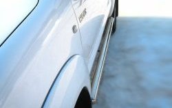 77 999 р. Защита порогов Russtal из круглой трубы диаметром 76 мм Toyota Hilux AN20,AN30  2-ой рестайлинг (2011-2016) (Защита порогов с со скосами на торцах (вариант 1))  с доставкой в г. Майкоп. Увеличить фотографию 5