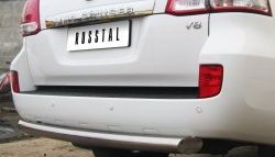 18 899 р. Защита заднего бампера (Ø76 мм, нержавейка) SLITKOFF  Toyota Land Cruiser  200 (2007-2012) дорестайлинг  с доставкой в г. Майкоп. Увеличить фотографию 3
