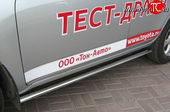 20 499 р. Защита порогов Russtal из овальной трубы Toyota RAV4 XA30 5 дв. 2-ой рестайлинг (2010-2013)  с доставкой в г. Майкоп