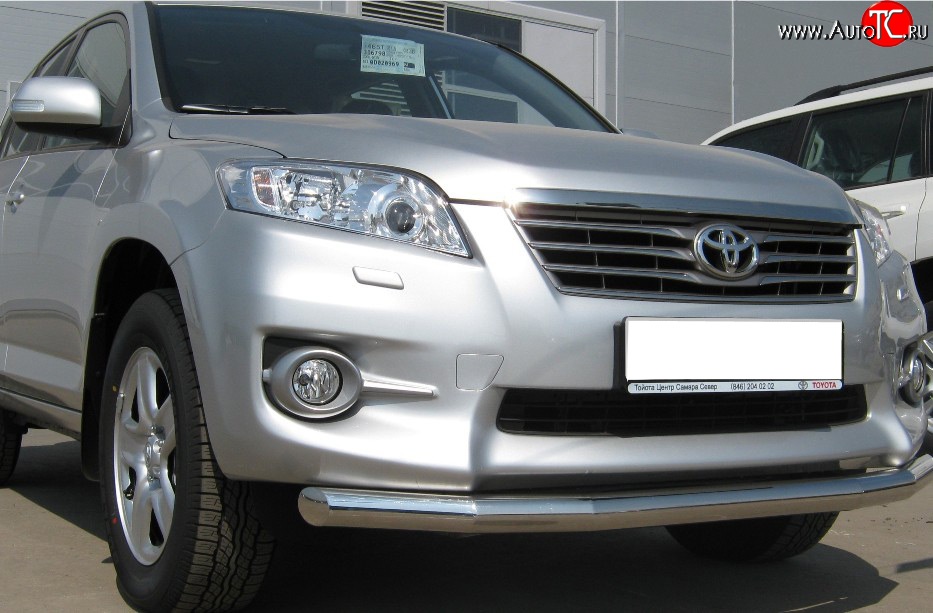 10 349 р. Одинарная защита переднего бампера Russtal 63 мм Toyota RAV4 XA30 5 дв. 2-ой рестайлинг (2010-2013)  с доставкой в г. Майкоп