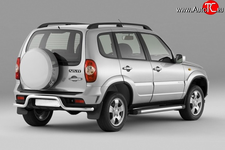 5 999 р. Защита заднего бампера DiMax 63 мм под ТСУ  Chevrolet Niva  2123 (2009-2020), Лада 2123 (Нива Шевроле) (2009-2021)  с доставкой в г. Майкоп