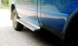 5 699 р. Широкая защита порогов (нержавейка/сталь) ГАЗ Соболь 2752 дорестайлинг цельнометаллический фургон (1998-2002)  с доставкой в г. Майкоп. Увеличить фотографию 2