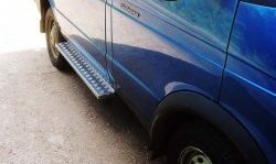 5 699 р. Широкая защита порогов (нержавейка/сталь) ГАЗ Соболь 2752 дорестайлинг цельнометаллический фургон (1998-2002)  с доставкой в г. Майкоп. Увеличить фотографию 4