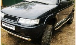 17 799 р. Широкая защита порогов Russtal из металлического листа Лада тарзан 3 (2001-2005) (Неокрашенные)  с доставкой в г. Майкоп. Увеличить фотографию 3